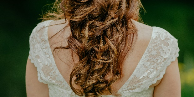 a woman in a white dress