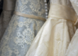 wedding dresses in a boutique